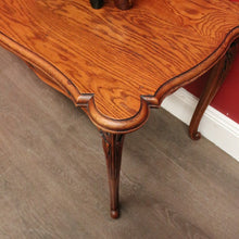 Load image into Gallery viewer, x SOLD Vintage French Oak Coffee Table, Lamp Side Table with Carved Legs, Scroll Feet B10237