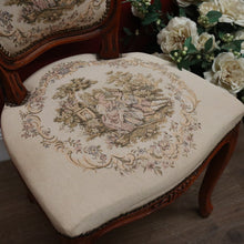 Load image into Gallery viewer, x SOLD Vintage French Chair, French Tapestry Seat Back Ladies Chair, Hall Bedroom Chair B11051