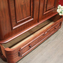 Load image into Gallery viewer, x SOLD Antique Victorian Mahogany Wardrobe with built in Chest of Drawers, Linen Press. B10329
