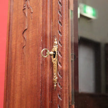 Load image into Gallery viewer, x SOLD Antique French Walnut Bookcase, French Linen Press or Walnut China Cabinet Glass B11111