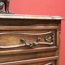 Load image into Gallery viewer, x SOLD Antique French Chest of Drawers, Oak 3 Drawer Hall Cabinet, Foyer Chest Drawers B10572