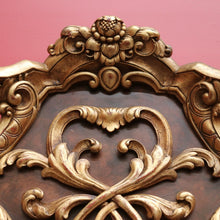 Load image into Gallery viewer, x SOLD Antique Italian Mirror, Antique Gilt and Burr Walnut Wall Hall or Vanity Mirror. B9806