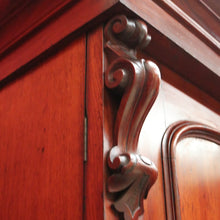 Load image into Gallery viewer, x SOLD Antique Australian Cedar Gentleman's Press, 2 Door Wardrobe Blanket Box Base B10741