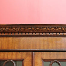 Load image into Gallery viewer, x SOLD Antique English Mahogany China Cabinet, Display Cupboard Hall Cabinet, Bookcase B10675