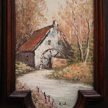 Load image into Gallery viewer, x SOLD Vintage Statue Holder, Wall Hanging Worship Stand Cupids, Hand Painted Scenes. B10200