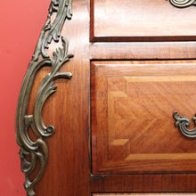 Load image into Gallery viewer, x SOLD Antique French Chest of Drawers, Antique Walnut, Brass, Marble Chest of Drawers B10781
