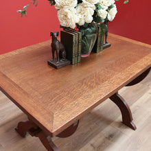 Load image into Gallery viewer, x SOLD Antique French Oak Table, Foyer Entry Table, Desk. Cross Pedestal Dining Table B10561