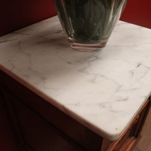 Load image into Gallery viewer, x SOLD Antique Bedside Cabinet, French Oak and Marble Lamp Table, Bedside Table B10908
