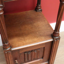 Load image into Gallery viewer, x SOLD Antique Bedside Table, French Walnut Bedside Table, Lamp Table, Marble Top B10828