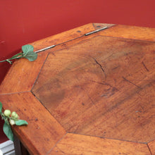 Load image into Gallery viewer, x SOLD Antique English Walnut Two Height Storage Box Eight Sided Shoe Box with Lift Lid. B11118