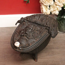 Load image into Gallery viewer, x SOLD Antique French Coal Scuttle ideal as Magazine holder, Kindling storage, Firewood B10493