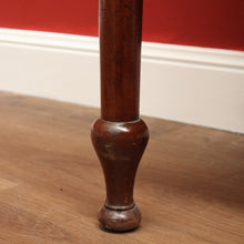 Load image into Gallery viewer, x SOLD Antique English Mahogany Shaped back Narrow Hall Wash Stand Lamp side Table or Small Desk B10716