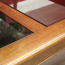 Load image into Gallery viewer, x SOLD Australian Van Treight NSW, Oak and Glass Coffee Table of Square Form. B9863