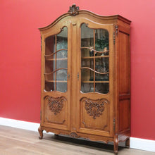Load image into Gallery viewer, x SOLD Antique French Oak China Cabinet, French 2 Door Bookcase Cabinet Hall Cupboard B10754