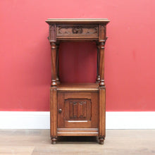 Load image into Gallery viewer, x SOLD Antique Bedside Table, French Walnut Bedside Table, Lamp Table, Marble Top B10828