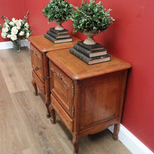 Load image into Gallery viewer, x SOLD Pair of Antique French Bedside Tables Antique Lamp Tables, Side Tables Cupboards B11002