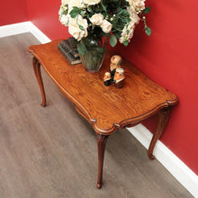 Load image into Gallery viewer, x SOLD Vintage French Oak Coffee Table, Lamp Side Table with Carved Legs, Scroll Feet B10237
