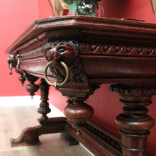 Load image into Gallery viewer, x SOLD Antique French Hall Tables, Lamp or Sofa Table, Antique Oak 2 Drawer Office Desk B10772