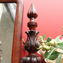 Load image into Gallery viewer, x SOLD Antique English Mahogany Mirror, Chest of Drawers Mirror, Toilet Mirror Drawer B10680
