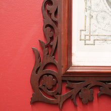 Load image into Gallery viewer, x SOLD Antique French Oak Frame with Certificate of Communion. Tapestry or Mirror Frame. B11258