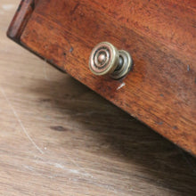 Load image into Gallery viewer, x SOLD Antique English Coal Scuttle, Walnut and Brass Lift Lid Kindling Storage Box B10967