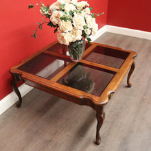 Load image into Gallery viewer, x SOLD Australian Van Treight NSW, Oak and Glass Coffee Table of Square Form. B9863
