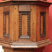 Load image into Gallery viewer, x SOLD Antique French Oak Baptismal Font. Antique French Church Gothic Baptism Font. B11030