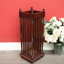 Load image into Gallery viewer, x SOLD Vintage English Umbrella Holder Umbrella Stand Drip Tray or Snooker Billiard Cue. B10378