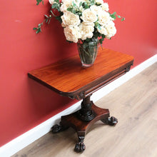Load image into Gallery viewer, x SOLD Antique English Mahogany Tea Table, Sofa Table, Fold Over Games Card Table B10651