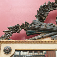 Load image into Gallery viewer, Vintage Palladio Italy Wall Hanging Italian Mirror, Neoclassical torch and swags B10698