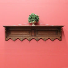 Load image into Gallery viewer, Antique French Coat Rack, Oak and Brass Umbrella Holder, Scarf and Hat Rack B10780