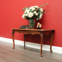 Load image into Gallery viewer, x SOLD Vintage French Oak Coffee Table, Lamp Side Table with Carved Legs, Scroll Feet B10237