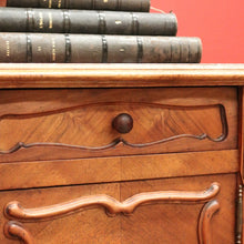 Load image into Gallery viewer, x SOLD Antique French Bedside Table, Lamp Table with Marble Top and Marble Insert B10662
