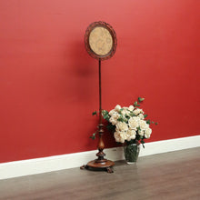 Load image into Gallery viewer, x SOLD Antique English Pole Screen, Tapestry Pole Screen Needle Work Stand in Rosewood. B10354