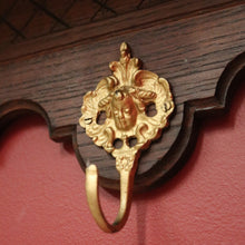 Load image into Gallery viewer, x SOLD Vintage French Coat Rack, 6 Brass Hook Umbrella, Coat, Scarf and Hat Wall Rack B11197