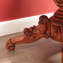 Load image into Gallery viewer, x SOLD Antique English Burr Walnut Kitchen or Dining Table for 4, Centre or Foyer Table B11153