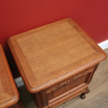 Load image into Gallery viewer, x SOLD Pair of Antique French Bedside Tables Antique Lamp Tables, Side Tables Cupboards B11002