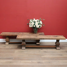 Load image into Gallery viewer, x SOLD One Twin Pedestal European French Style Bench Seat for Dining, Hall or Verandah B11240