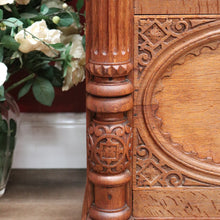 Load image into Gallery viewer, x SOLD Antique French Hall Settle with Blanket Box Seat Oak Greenman Hall Chair Bench B10661
