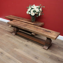 Load image into Gallery viewer, x SOLD One Twin Pedestal European French Style Bench Seat for Dining, Hall or Verandah B11240