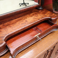 Load image into Gallery viewer, x SOLD Antique English Mahogany Mirror, Chest of Drawers Mirror, Toilet Mirror Drawer B10680