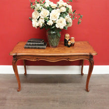 Load image into Gallery viewer, x SOLD Vintage French Oak Coffee Table, Lamp Side Table with Carved Legs, Scroll Feet B10237
