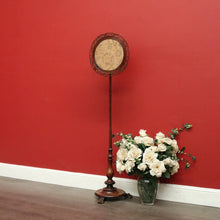 Load image into Gallery viewer, x SOLD Antique English Pole Screen, Tapestry Pole Screen Needle Work Stand in Rosewood. B10354