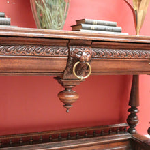 Load image into Gallery viewer, x SOLD Antique French Hall Tables, Lamp or Sofa Table, Antique Oak 2 Drawer Office Desk B10772