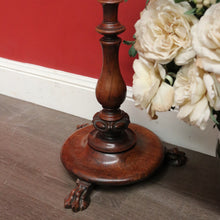 Load image into Gallery viewer, x SOLD Antique English Pole Screen, Tapestry Pole Screen Needle Work Stand in Rosewood. B10354