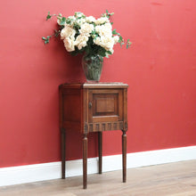 Load image into Gallery viewer, x SOLD Antique French Oak and Marble Bedside Table, Bedside Cupboard, Lamp Table B10869