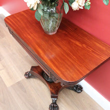 Load image into Gallery viewer, x SOLD Antique English Mahogany Tea Table, Sofa Table, Fold Over Games Card Table B10651