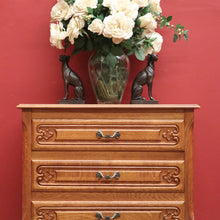 Load image into Gallery viewer, x SOLD Vintage French Chest of Drawers, 3 Drawer Hall Cabinet Cupboard Chest of Drawers B10951