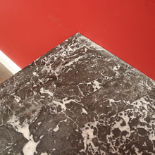 Load image into Gallery viewer, x SOLD Antique English Burr Walnut and Marble Top 3 Hall Cabinet Sideboard Vanity. B10444