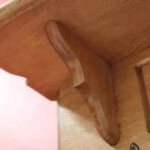 Load image into Gallery viewer, x SOLD French Oak Coat Rack Brass Fleur de Lis Hooks and Hat Display Shelf, Pot Holder B10628